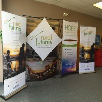 XPlus and bannerstands provided by Vision Exhibits.