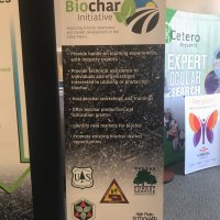 Nebraska Forest Service Biochar Bannerstand designed by Vision Exhibits